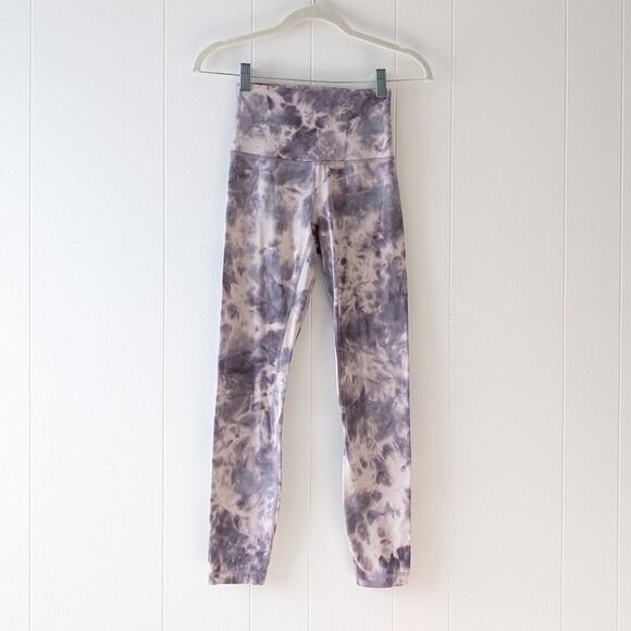 Lululemon Align Pant 25" *Diamond Dye Purple/Pink W5CQTS Cropped Pants, size 2 - Picture 1 of 8